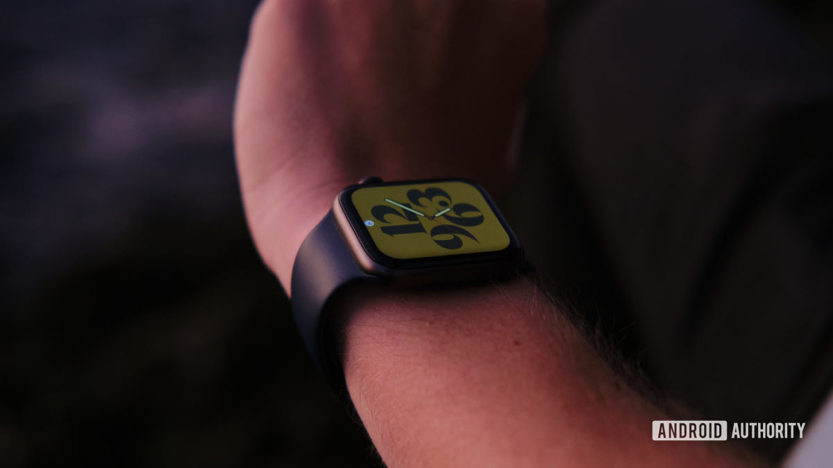 Apple Watch series 6 on arm 1