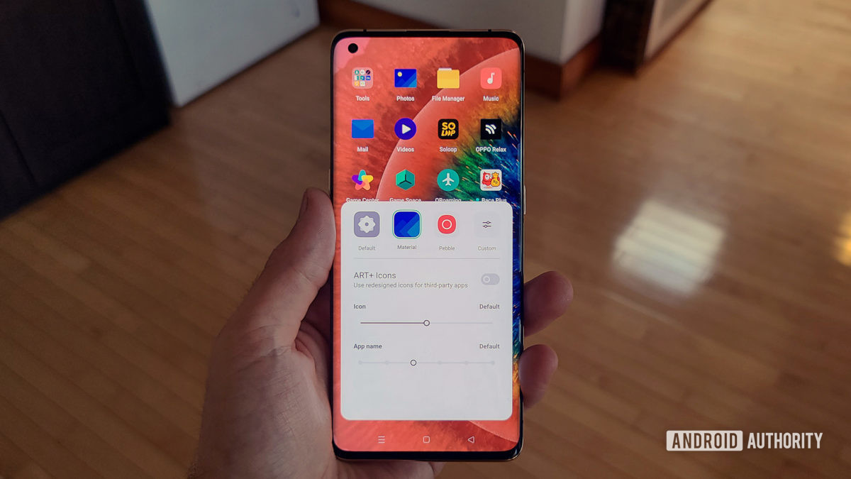 Color OS 11 on Oppo Find X2 Pro Icon Customization