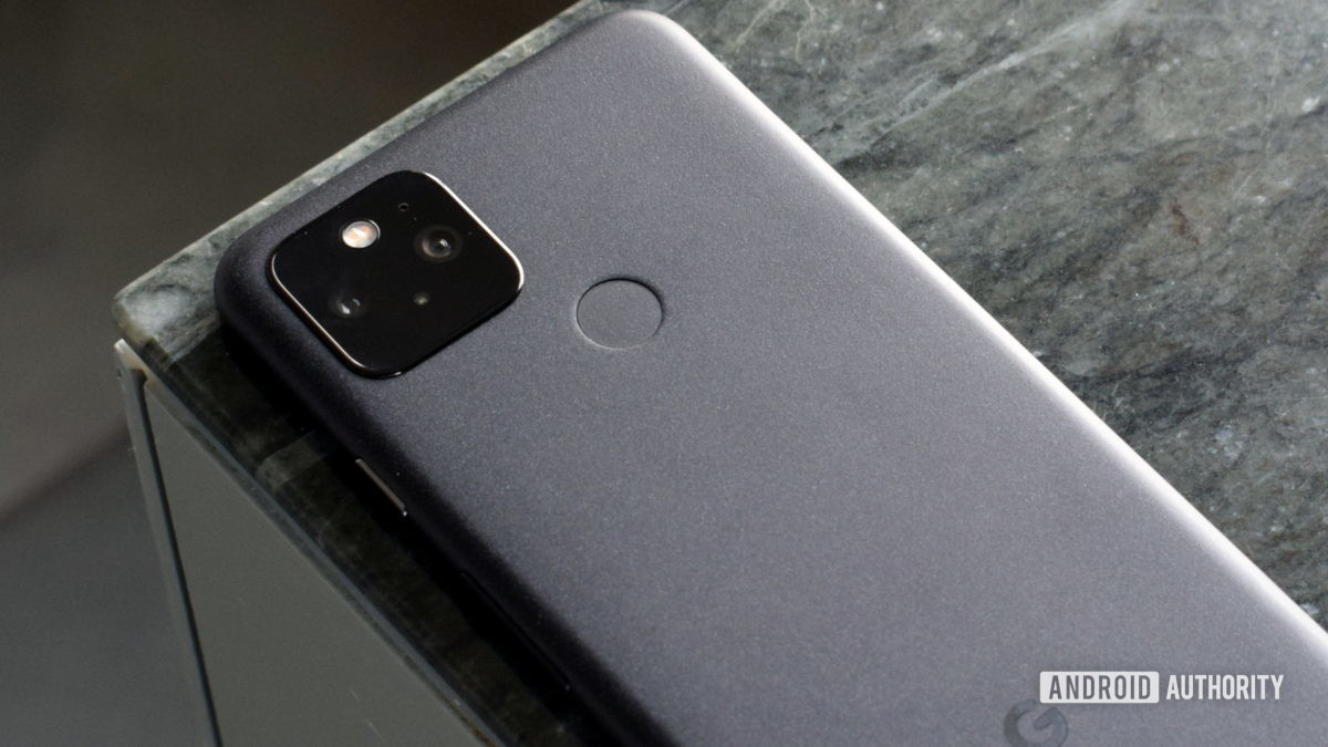 Google Pixel 5 grey back