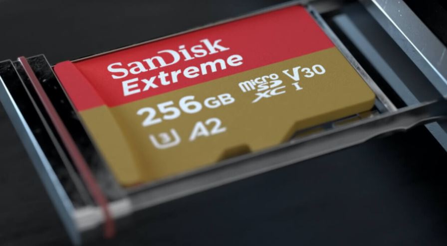 SanDisk Extreme 256GB MicroSD Card Promo Image
