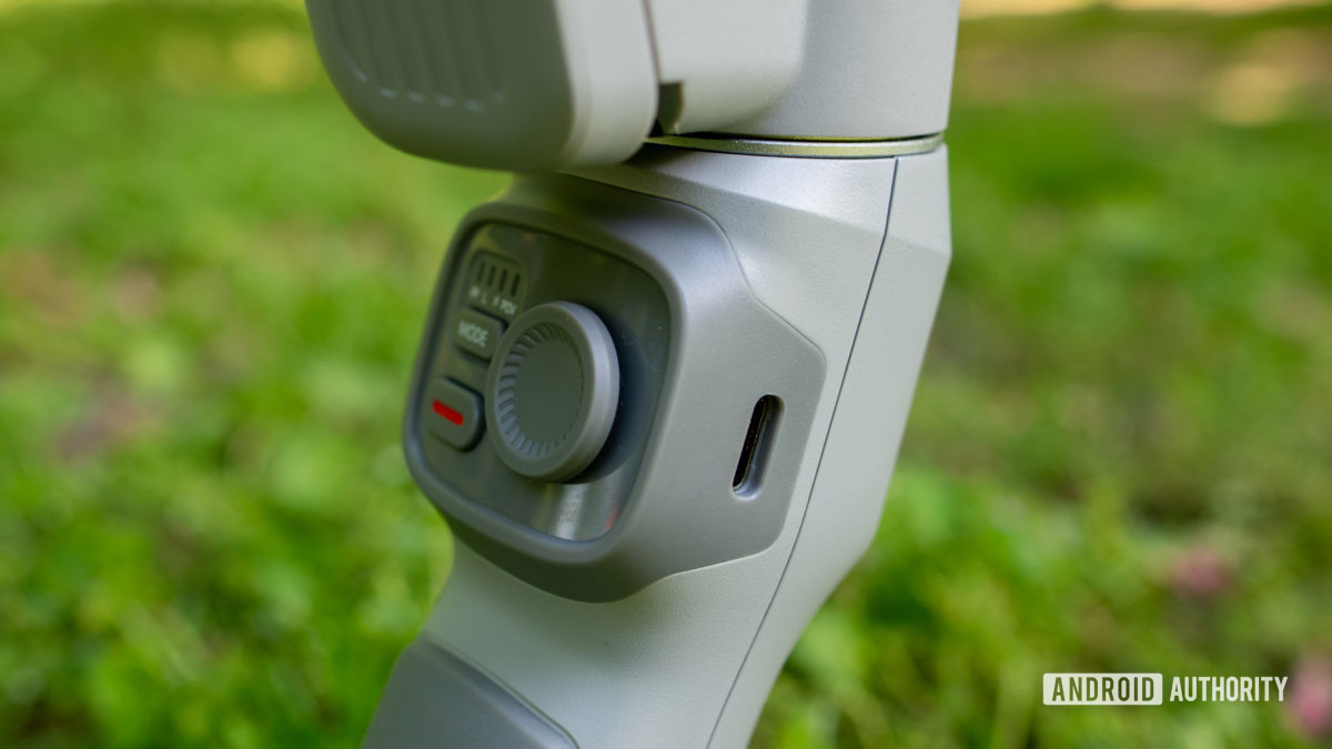 The Zhiyun Smooth-Q3 USB-C charging port.