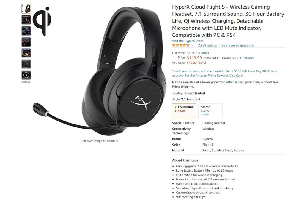 hyperx gaming headset amazon