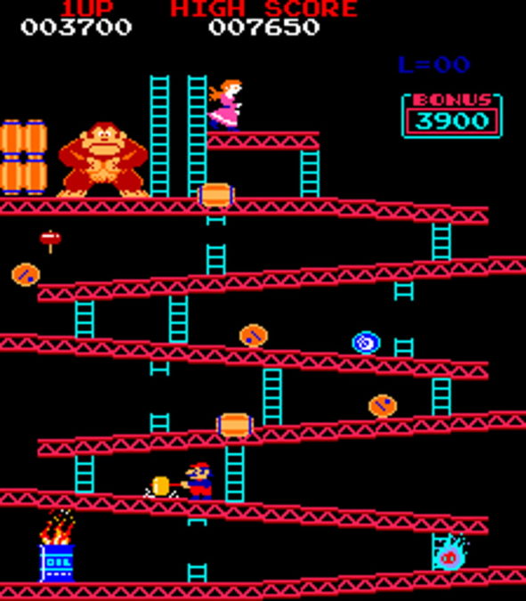 Donkey Kong first level