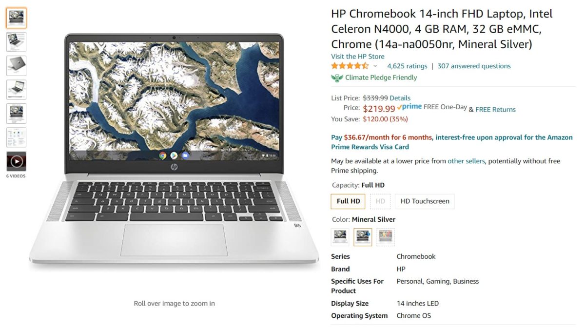 HP Chromebook 14 Amazon Deal