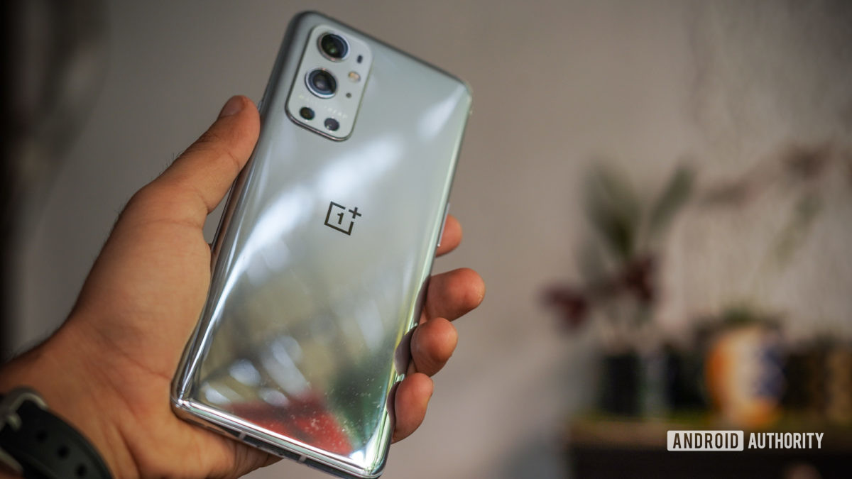 OnePlus 9 Pro showing back