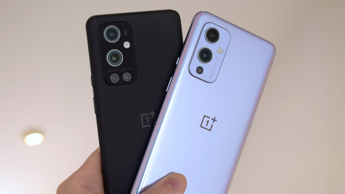 OnePlus 9 Pro vs OnePlus 9 backs