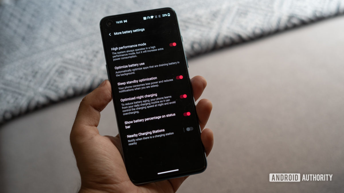 OnePlus Nord 2 high performance mode