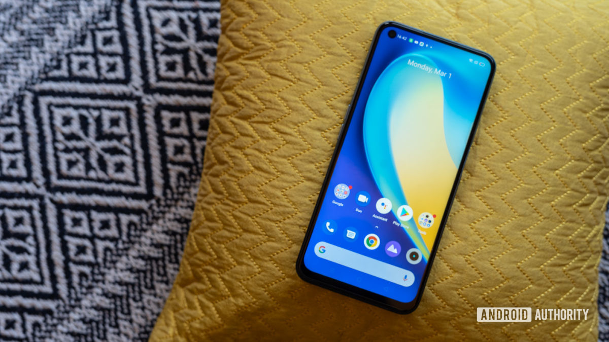 Realme Narzo 30 Pro review top down image