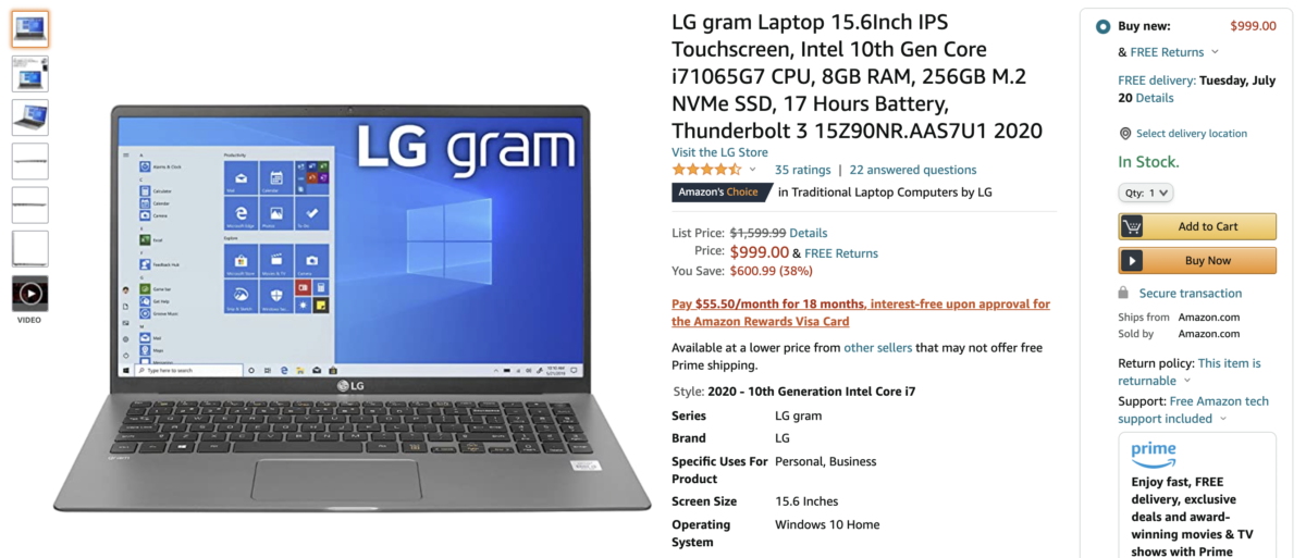 LG Gram Deal