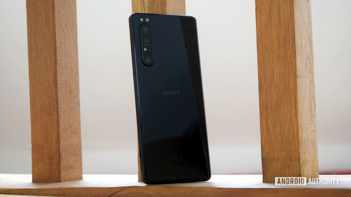 The Sony Xperia 1 II rear view with camera.