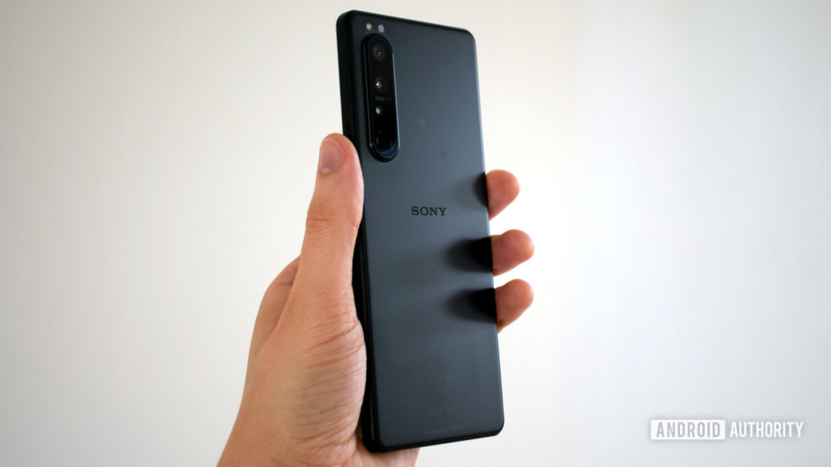 The Sony Xperia 1 III back in hand.