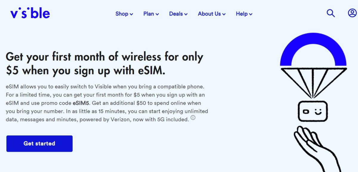 Visible eSIM deal