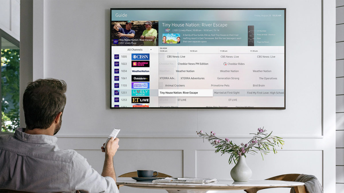 samsung free tv plus home screen