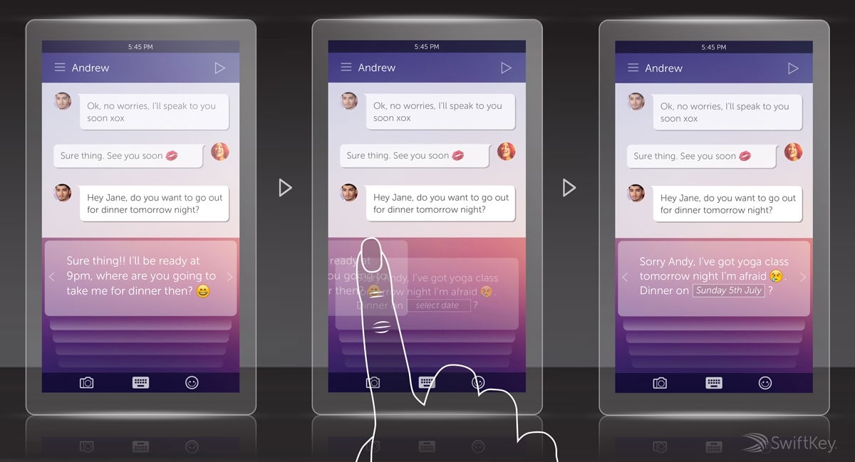 swiftkey messages concept