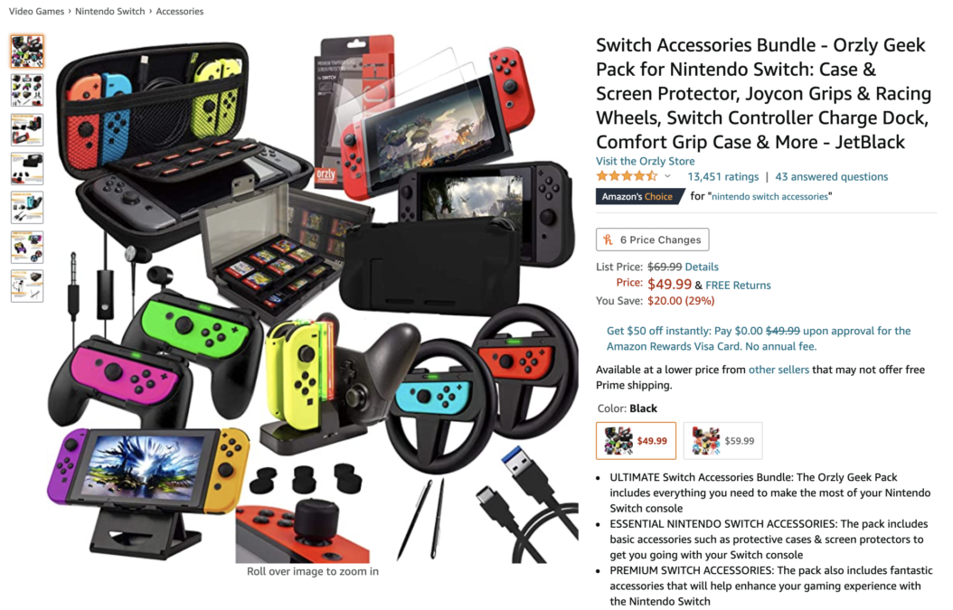 Nintendo Switch Accessories Bundle Deal