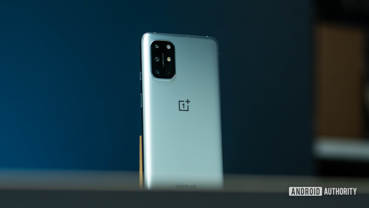 OnePlus 8T rear angled hero shot