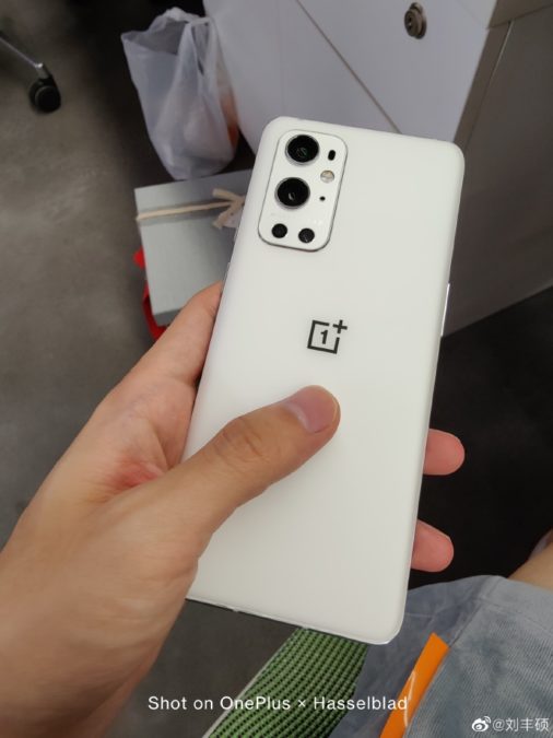 OnePlus 9 Pro white weibo Liu Fengshuo