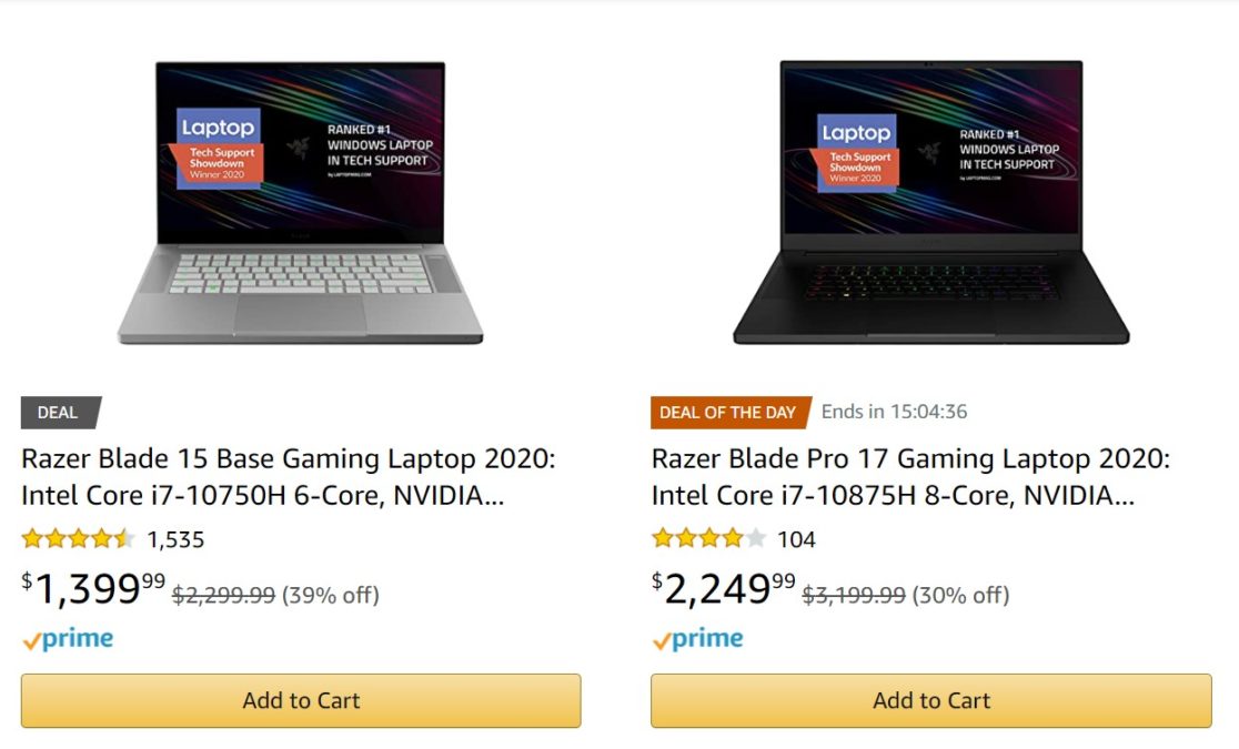 Razer Blade Gaming Laptop Amazon Deals