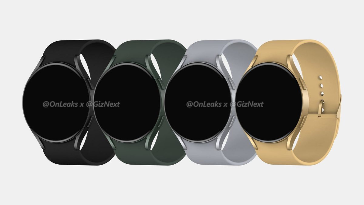 Samsung Galaxy Watch Active 4 renders colorways