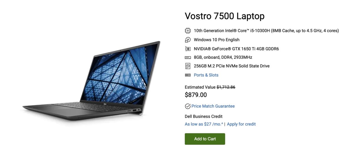 Dell Vostro 7500 Deal