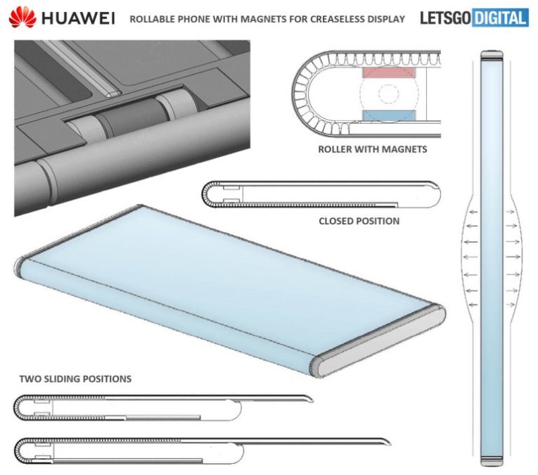 huawei rollable patent letsgodigital