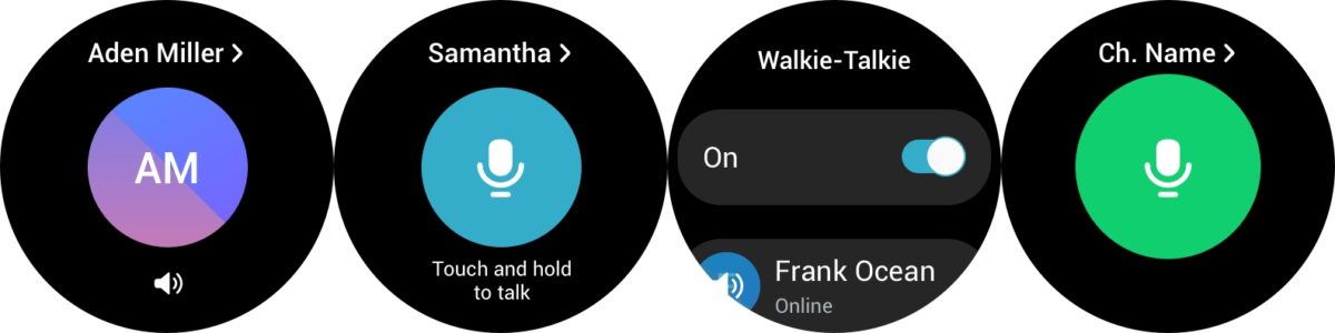 samsung walkietalkie app