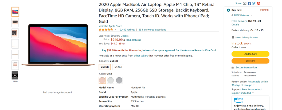 MacBook M1 Air