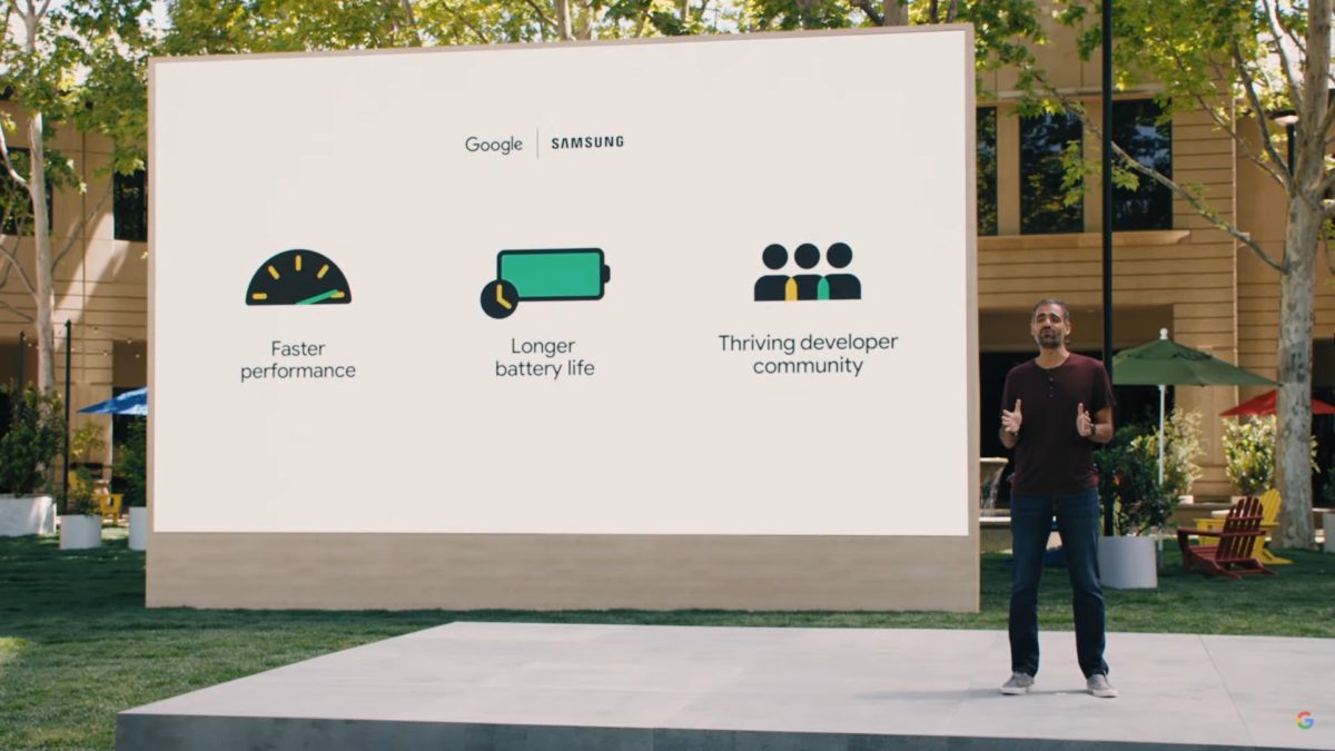 Google IO 2021 Sameer Samat talks Samsung partnership