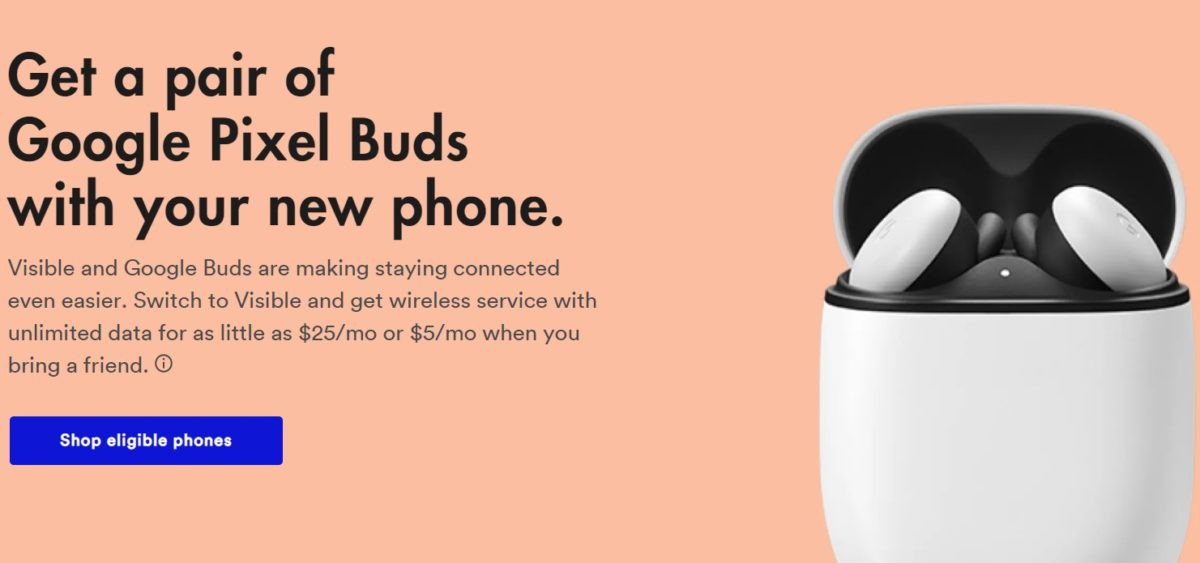 Google Pixel Buds Visible Deal