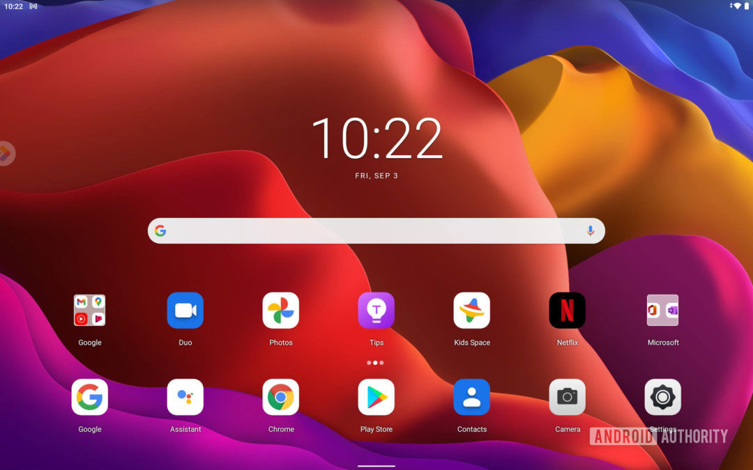 Lenovo Yoga Tab 13 Home screen