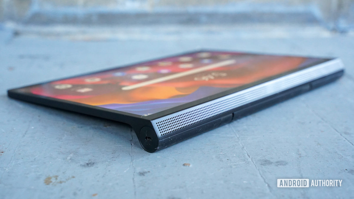 Lenovo Yoga Tab 13 speaker closeup