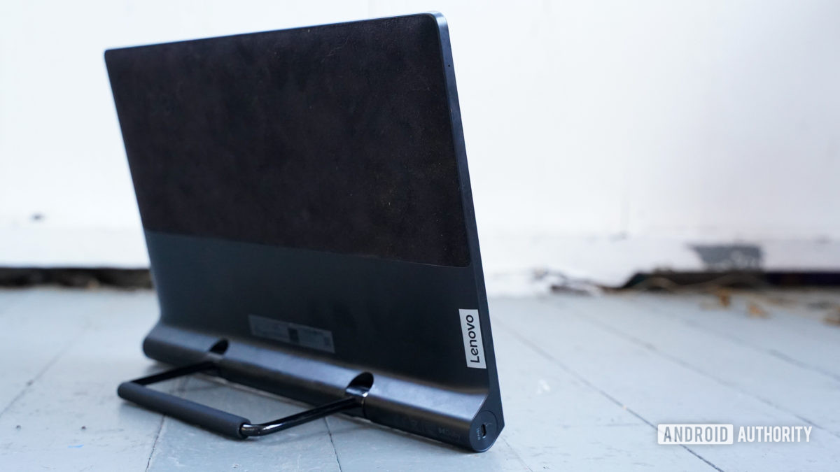 Lenovo Yoga Tab 13 standing right rear profile