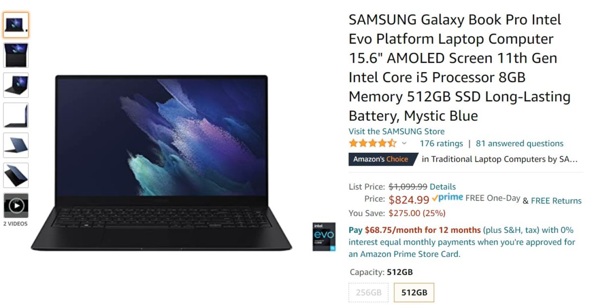 Samsung Galaxy Book Pro Amazon Deal