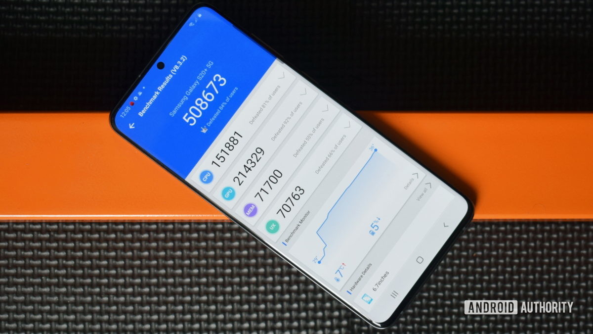 Samsung Galaxy S20 Plus 5G AnTuTu Benchmark