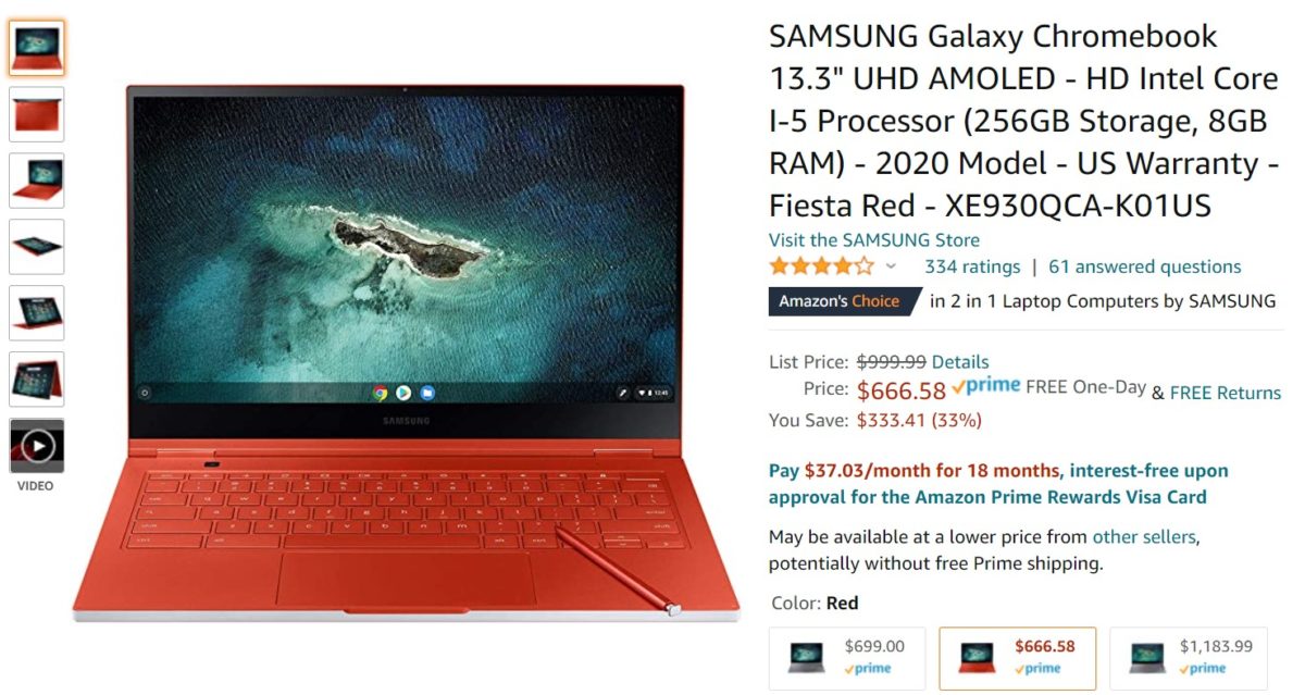 Sasmsung Galaxy Chromebook Amazon Deal