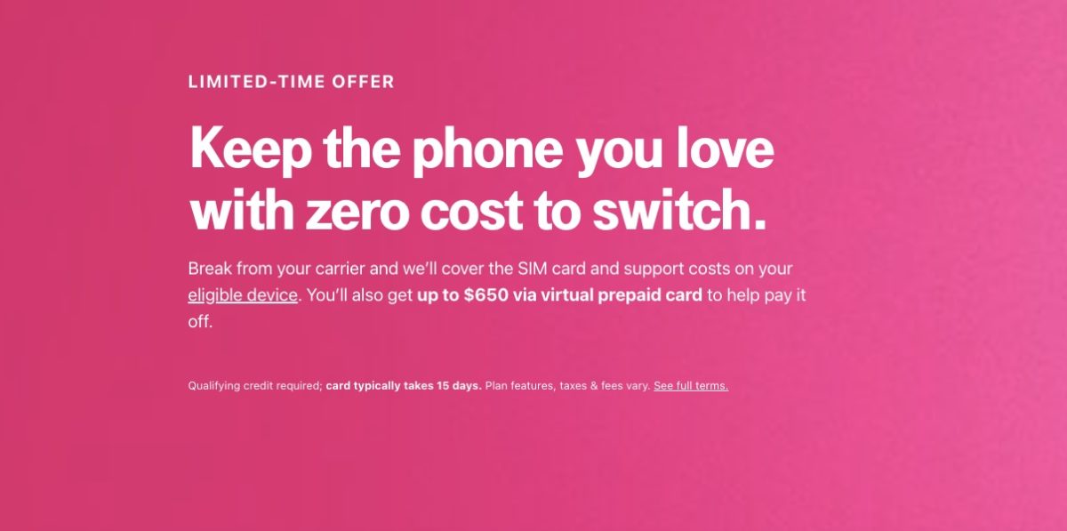 T-Mobile Switch Deal