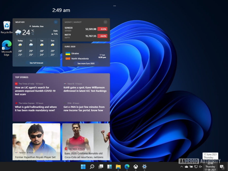 Windows 11 widgets