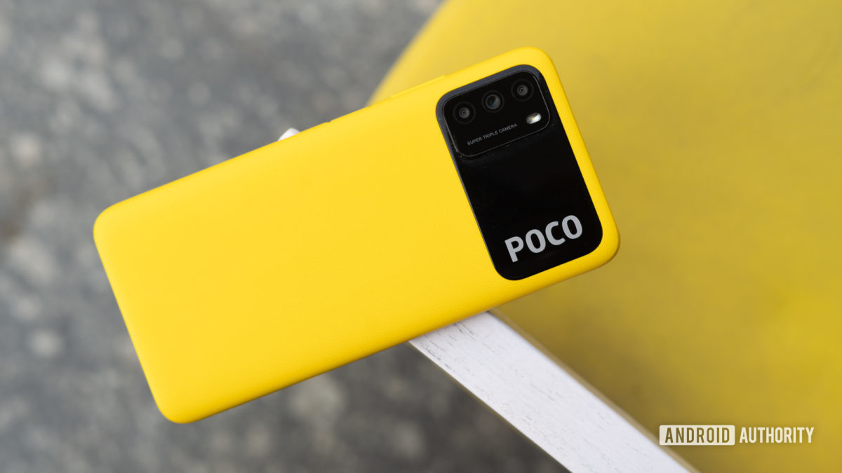 Poco M3 back panel with camera module