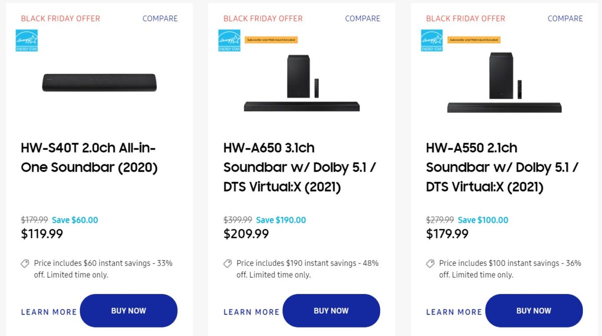 Samsung Soundbar Black Friday Deals