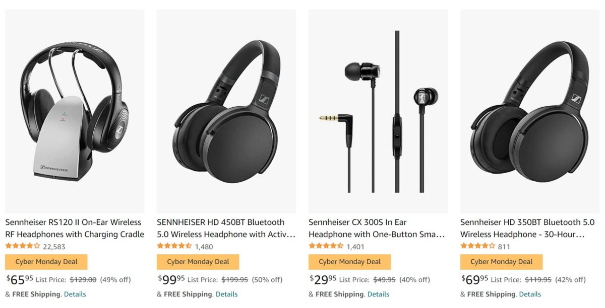 Sennheiser Cyber Monday Sale Amazon