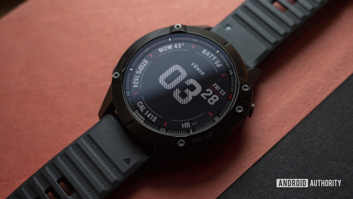 garmin fenix 6 pro display watch face 2