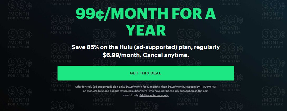 hulu 99 cents