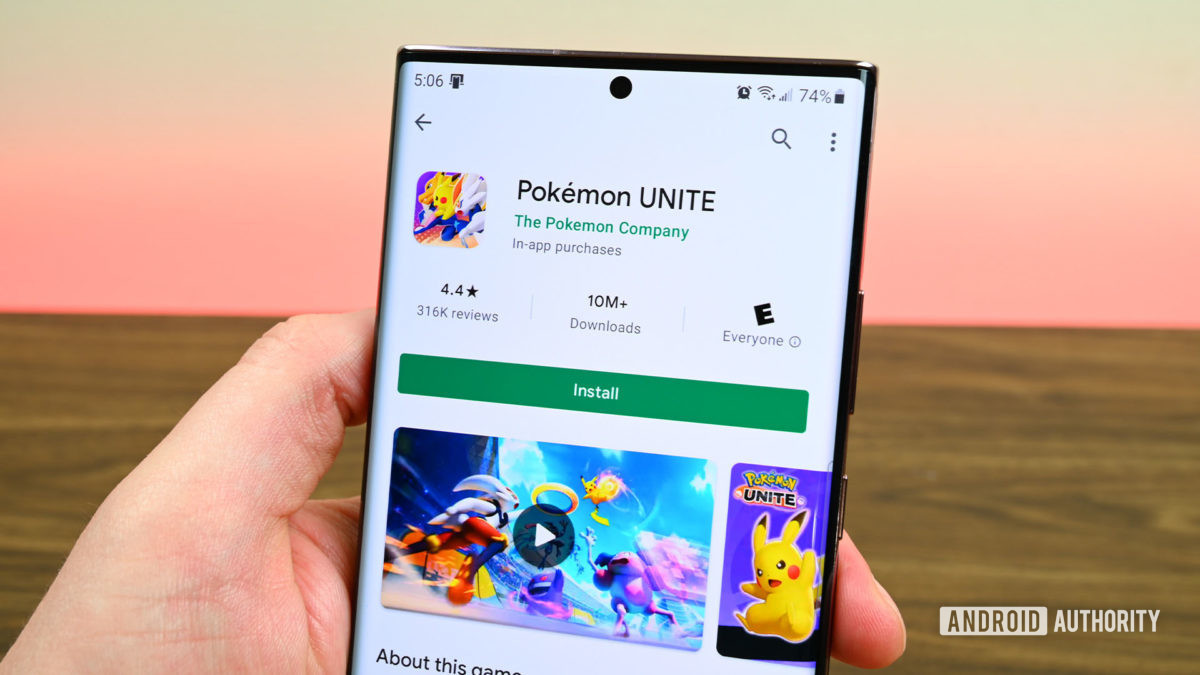 Google Play Store Download Pokemon Unite