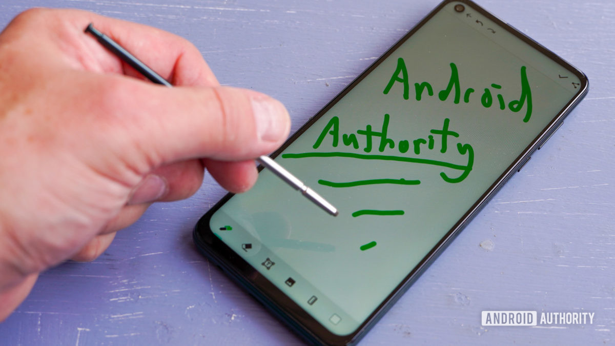 Motorola Moto G Stylus 5G with stylus