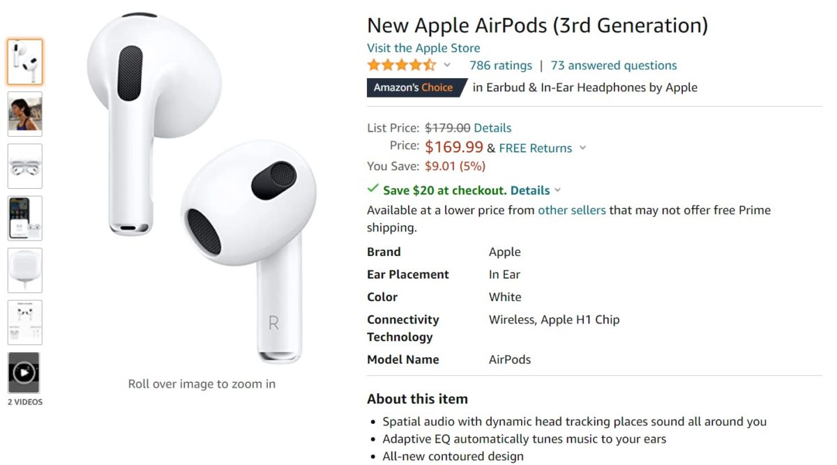 New Apple AirPods 3rd Generation Widget Image