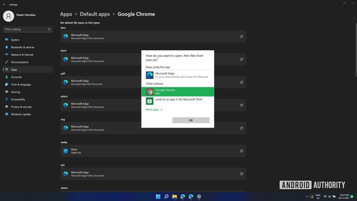 Windows 11 default browser switch prompt