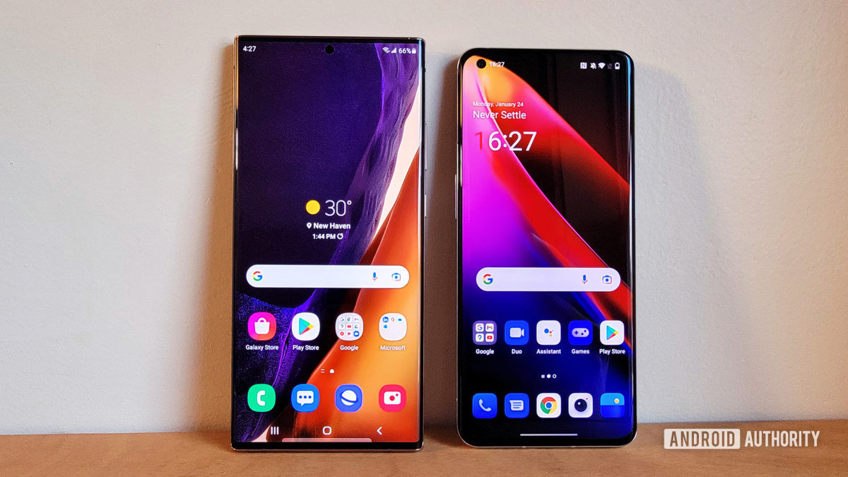 Oxygen OS vs One UI 2022 Samsung Galaxy Note 20 Ultra vs OnePlus 9 Pro