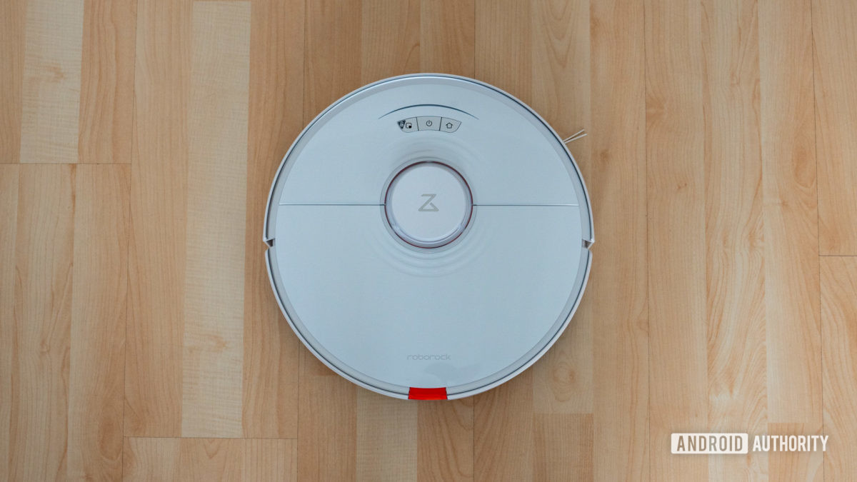 Roborock S7 robot vacuum mop top view full