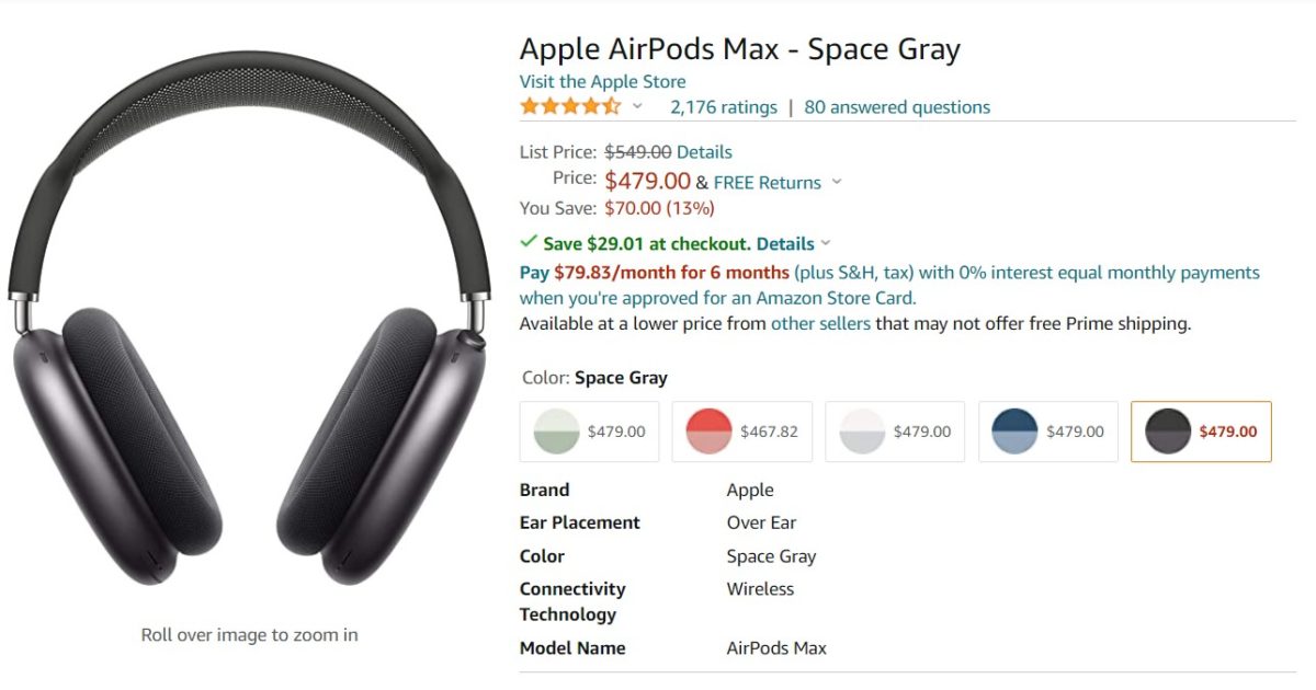 Apple Airpods Max Amazon Deal