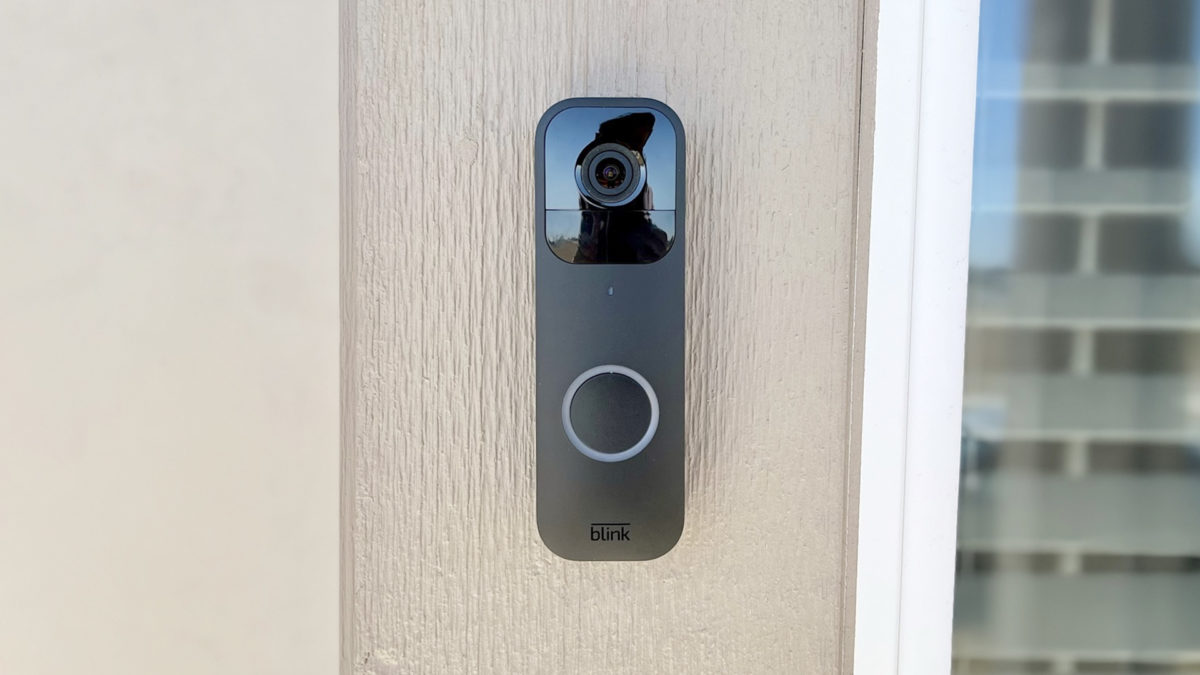 A head-on view of the Blink Video Doorbell